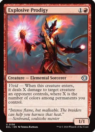 Explosive Prodigy |  Foil (136) [Lorwyn Eclipsed]