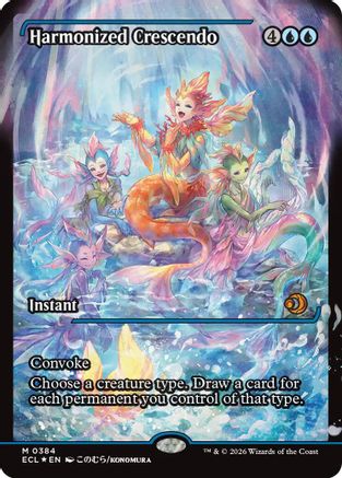 Harmonized Crescendo (0384) (Showcase) |  Foil (384) [Lorwyn Eclipsed]