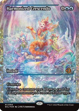 Harmonized Crescendo (0394) (Showcase) (Fracture Foil) |  Foil (394) [Lorwyn Eclipsed]