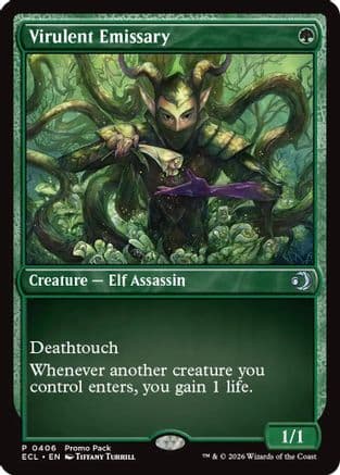 Virulent Emissary |  Foil (406) [Promo Pack: Lorwyn Eclipsed]