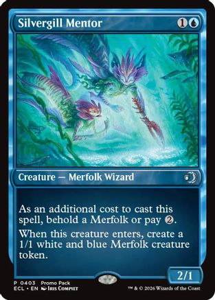 Silvergill Mentor |  Foil (403) [Promo Pack: Lorwyn Eclipsed]