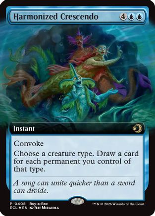 Harmonized Crescendo (Extended Art) |  Foil (408) [Buy-A-Box Promos]