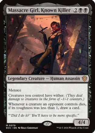 Massacre Girl, Known Killer |  (079) [Commander: Lorwyn Eclipsed]