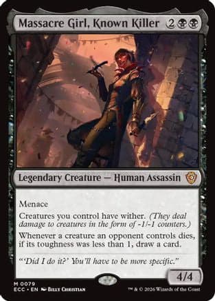 Massacre Girl, Known Killer |  (079) [Commander: Lorwyn Eclipsed]
