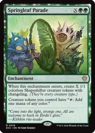 Springleaf Parade |  (019) [Commander: Lorwyn Eclipsed]