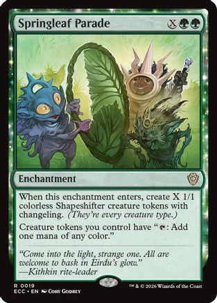 Springleaf Parade |  (019) [Commander: Lorwyn Eclipsed]