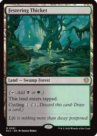 Festering Thicket |  (061) [Commander: Lorwyn Eclipsed]