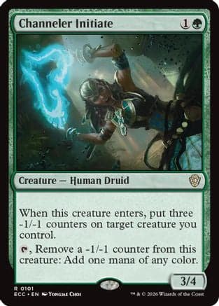 Channeler Initiate |  (101) [Commander: Lorwyn Eclipsed]
