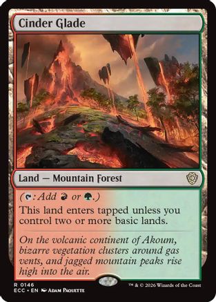 Cinder Glade |  (146) [Commander: Lorwyn Eclipsed]