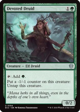 Devoted Druid |  (104) [Commander: Lorwyn Eclipsed]