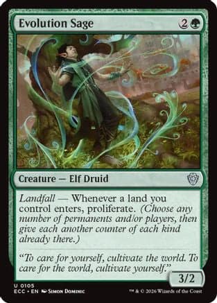 Evolution Sage |  (105) [Commander: Lorwyn Eclipsed]