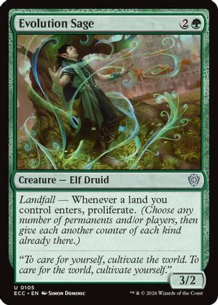Evolution Sage |  (105) [Commander: Lorwyn Eclipsed]