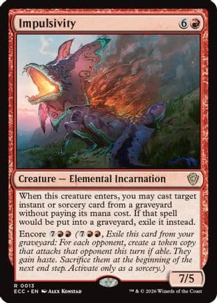 Impulsivity |  (013) [Commander: Lorwyn Eclipsed]