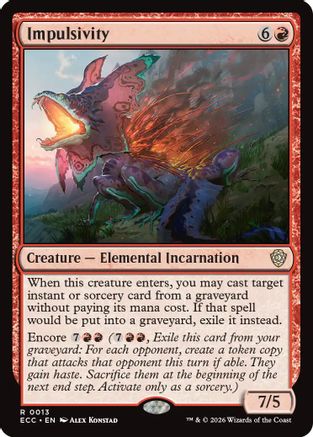 Impulsivity |  (013) [Commander: Lorwyn Eclipsed]