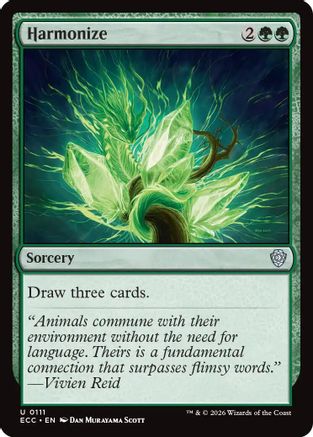 Harmonize |  (111) [Commander: Lorwyn Eclipsed]