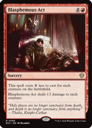 Blasphemous Act |  (089) [Commander: Lorwyn Eclipsed]
