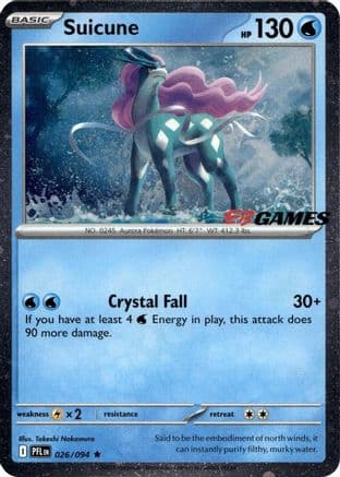 Suicune (EB Games Exclusive) 026- Miscellaneous Cards & Products Holofoil