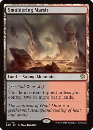 Smoldering Marsh |  (168) [Commander: Lorwyn Eclipsed]