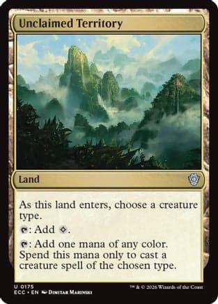 Unclaimed Territory |  (175) [Commander: Lorwyn Eclipsed]