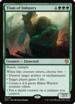 Titan of Industry |  (117) [Commander: Lorwyn Eclipsed]