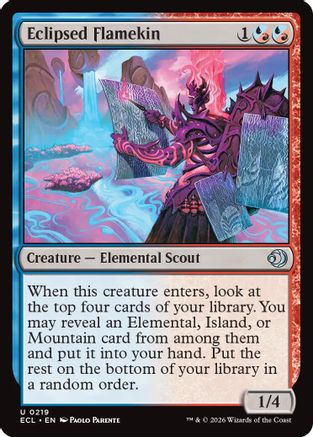 Eclipsed Flamekin |  Foil (219) [Lorwyn Eclipsed]