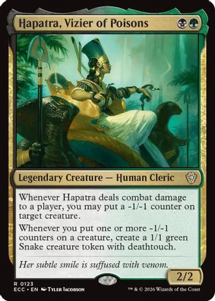 Hapatra, Vizier of Poisons |  (123) [Commander: Lorwyn Eclipsed]