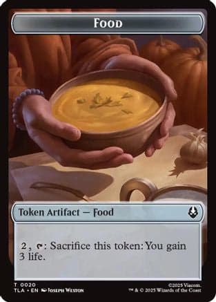Food (0020) // Ally (0007) Double-Sided Token |  (20 // 7) [Avatar: The Last Airbender]