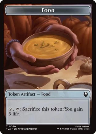 Food (0020) // Ally (0007) Double-Sided Token |  Foil (20 // 7) [Avatar: The Last Airbender]