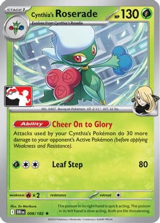 Cynthia's Roserade 008/182 - Prize Pack Series Cards