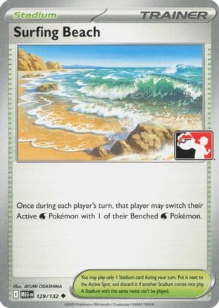 Surfing Beach 129/132 - Prize Pack Series Cards