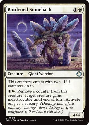 Burdened Stoneback |  (008) [Lorwyn Eclipsed]