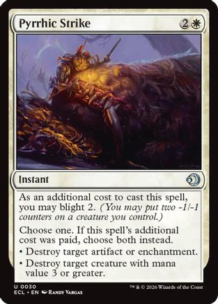Pyrrhic Strike |  Foil (030) [Lorwyn Eclipsed]