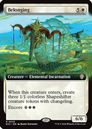 Belonging (Extended Art) |  (025) [Commander: Lorwyn Eclipsed]