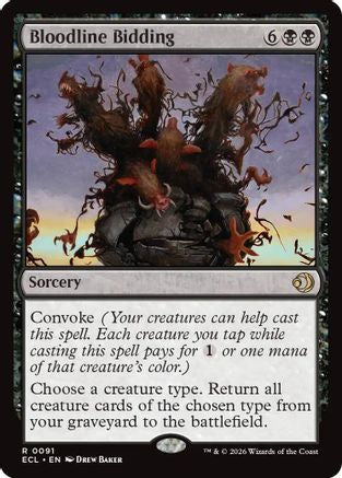 Bloodline Bidding |  Foil (091) [Lorwyn Eclipsed]