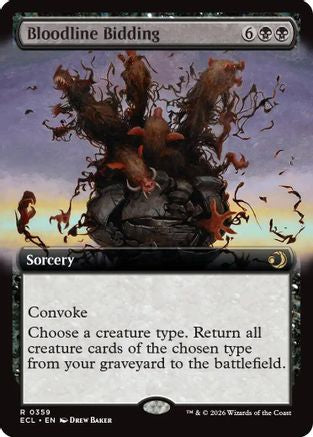 Bloodline Bidding (Extended Art) |  (359) [Lorwyn Eclipsed]