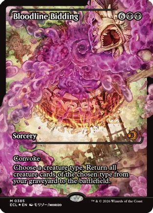 Bloodline Bidding (Showcase) |  Foil (385) [Lorwyn Eclipsed]