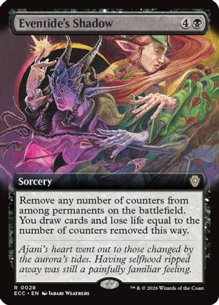 Eventide's Shadow (Extended Art) |  (028) [Commander: Lorwyn Eclipsed]