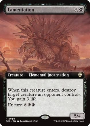 Lamentation (Extended Art) |  (030) [Commander: Lorwyn Eclipsed]