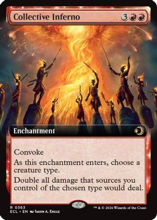 Collective Inferno (Extended Art) |  Foil (363) [Lorwyn Eclipsed]