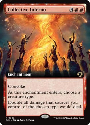 Collective Inferno (Extended Art) |  Foil (363) [Lorwyn Eclipsed]