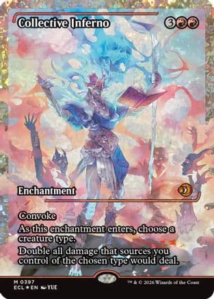 Collective Inferno (Showcase) (Fracture Foil) |  Foil (397) [Lorwyn Eclipsed]