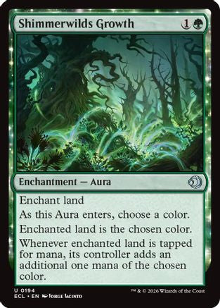 Shimmerwilds Growth |  Foil (194) [Lorwyn Eclipsed]