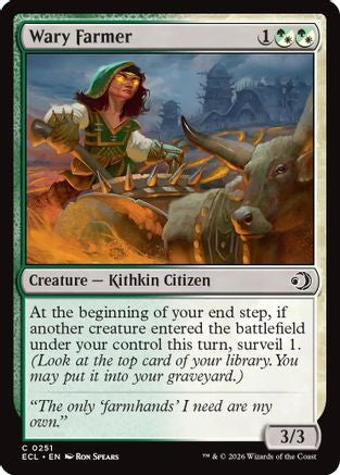 Wary Farmer |  Foil (251) [Lorwyn Eclipsed]