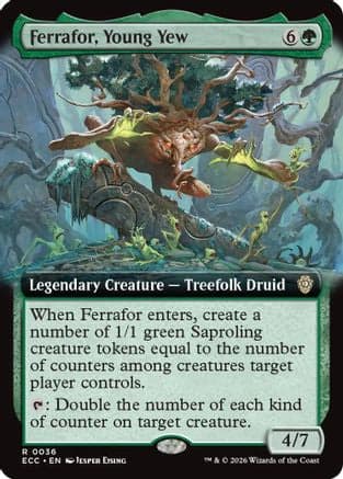 Ferrafor, Young Yew (Extended Art) |  (036) [Commander: Lorwyn Eclipsed]