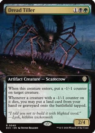 Dread Tiller (Extended Art) |  (040) [Commander: Lorwyn Eclipsed]
