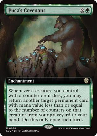 Puca's Covenant (Extended Art) |  (038) [Commander: Lorwyn Eclipsed]