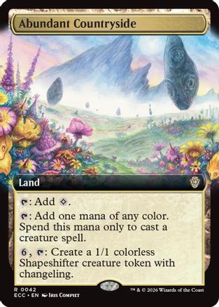 Abundant Countryside (Extended Art) |  (042) [Commander: Lorwyn Eclipsed]