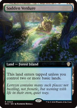 Sodden Verdure (Extended Art) |  (044) [Commander: Lorwyn Eclipsed]