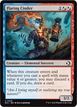 Flaring Cinder |  Foil (225) [Lorwyn Eclipsed]