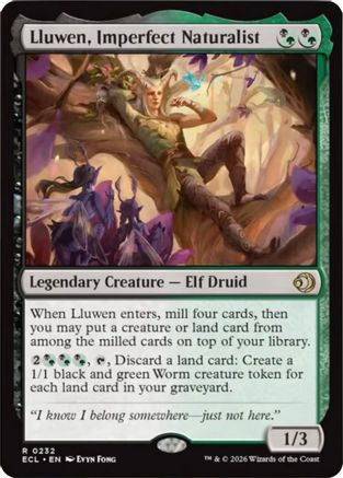 Lluwen, Imperfect Naturalist |  Foil (232) [Lorwyn Eclipsed]
